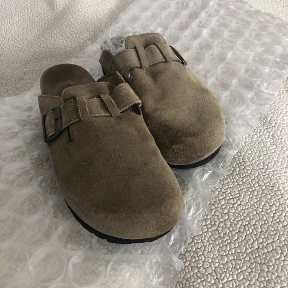 Sonoma Brown Slip On Comfort Clogs Round Toe - Picture 2 of 6